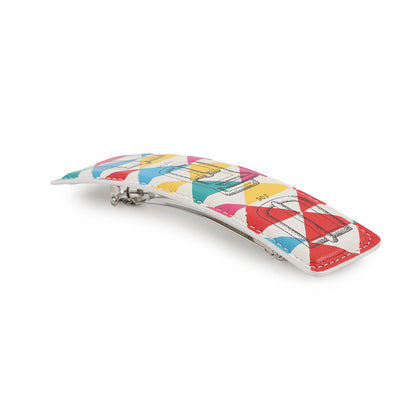 HERMES Valletta White/Multicolor Leather