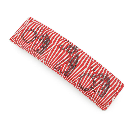 HERMES Valletta Red/White Leather
