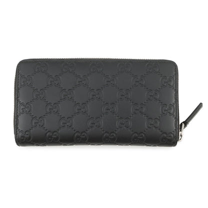 GUCCI GG embossed zip around wallet Black?860868 Leather