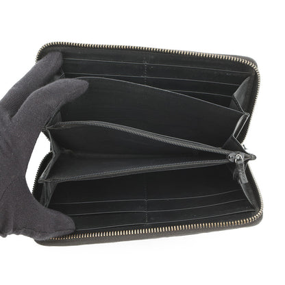 GUCCI GG embossed zip around wallet Black?860868 Leather