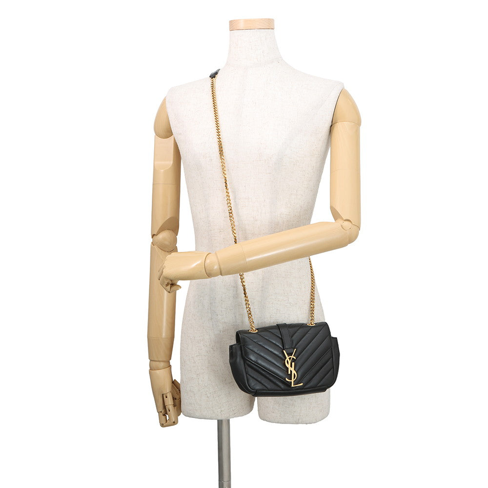 SAINT LAURENT PARIS Baby Chai ChainShoulder Bag Black399289BWT011000 Leather