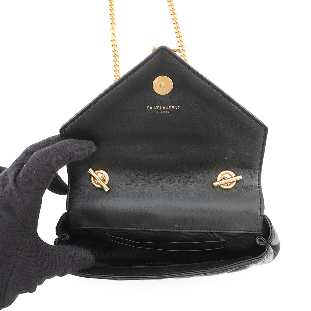 SAINT LAURENT PARIS Baby Chai ChainShoulder Bag Black399289BWT011000 Leather