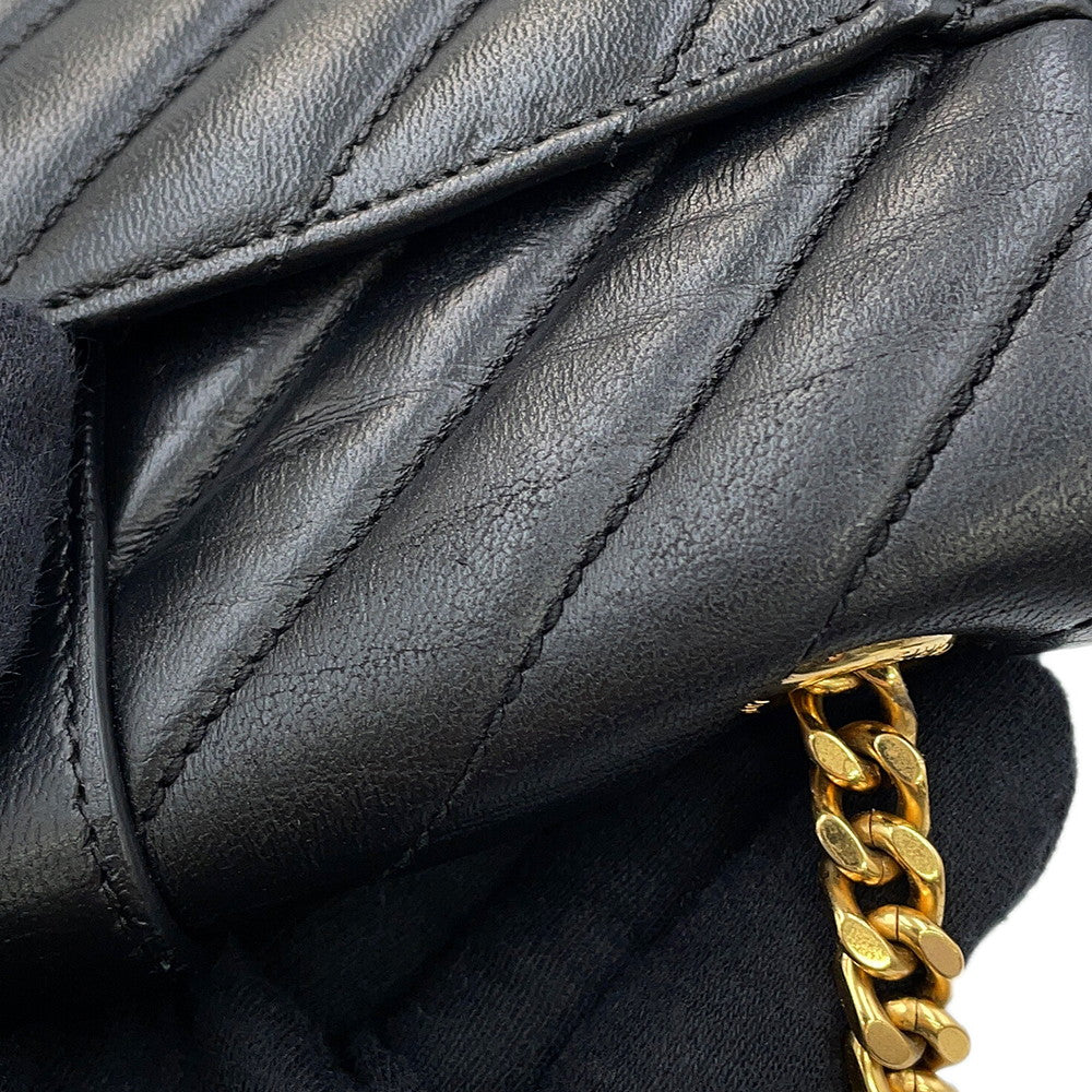 SAINT LAURENT PARIS Baby Chai ChainShoulder Bag Black399289BWT011000 Leather