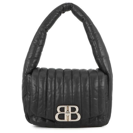 BALENCIAGA Monaco One Shoulder Bag Black787896 Leather Size Small