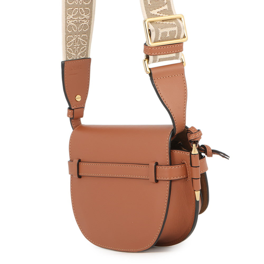 LOEWE Gate Shoulder Bag BrownA650N46X13 Leather Canvas Size Mini