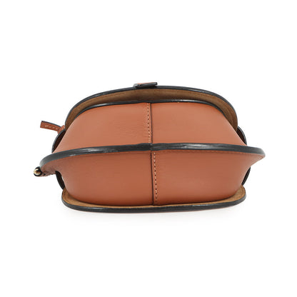 LOEWE Gate Shoulder Bag BrownA650N46X13 Leather Canvas Size Mini