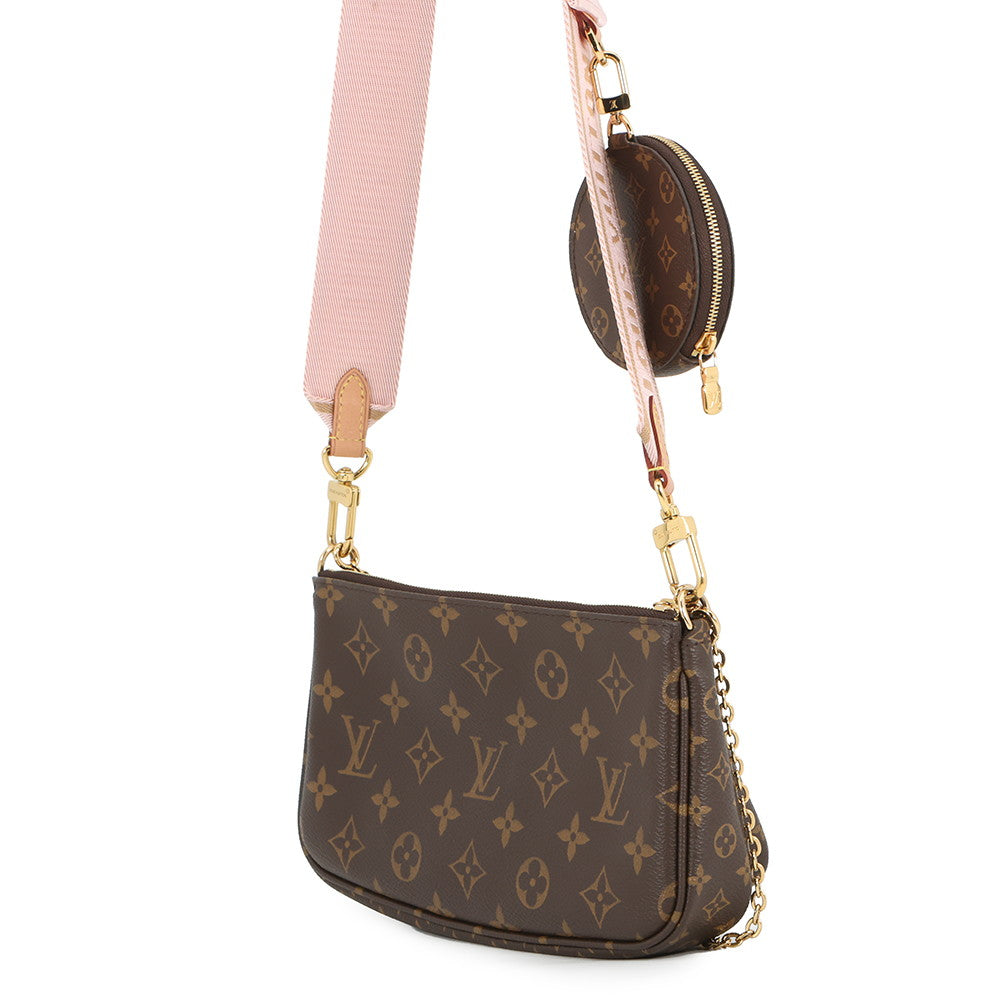 LOUIS VUITTON Multi Pochette Accessoires Rose claireM44840 Monogram