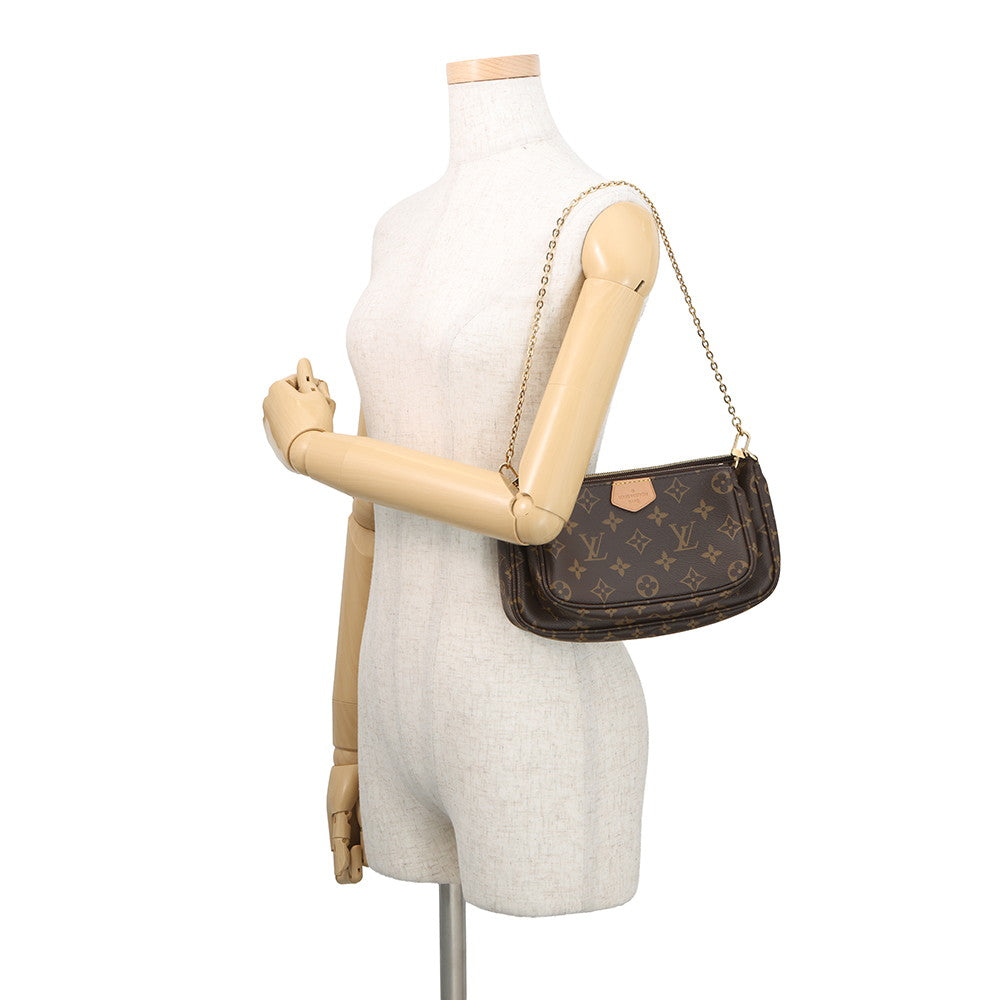 LOUIS VUITTON Multi Pochette Accessoires Rose claireM44840 Monogram