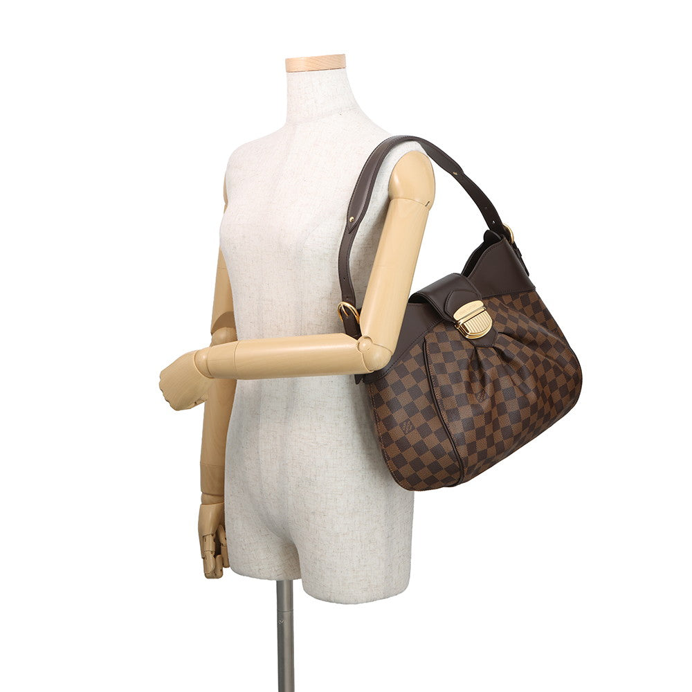 LOUIS VUITTON Sistina RedN41541 Damier Ebene Canvas Size MM
