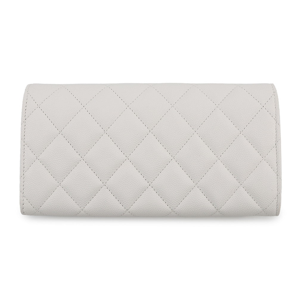 CHANEL Matelasse Long Wallet WhiteAP4327-B18713-10601 Caviar Leather