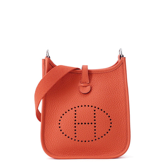 HERMES Evelyne Amazon Orange Field Taurillon Clemence Size TPM