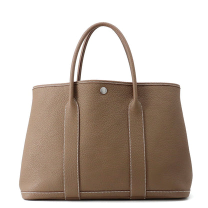 HERMES Garden Party Etoupe Negonda Leather Size PM