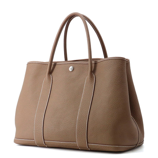 HERMES Garden Party Etoupe Negonda Leather Size PM