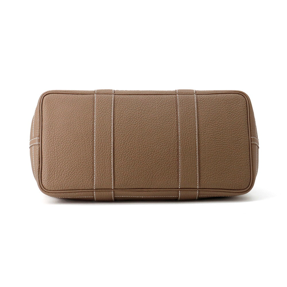 HERMES Garden Party Etoupe Negonda Leather Size PM