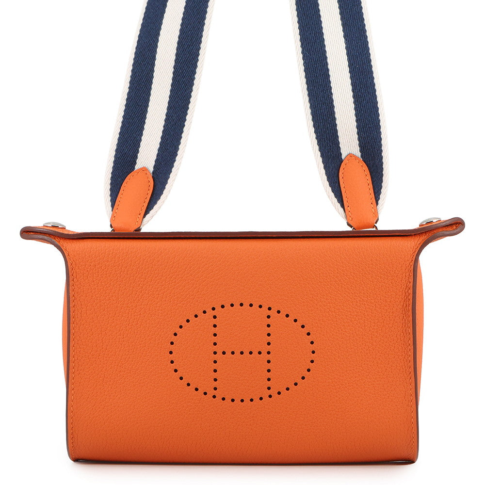 HERMES Videpoches Orange Togo Leather