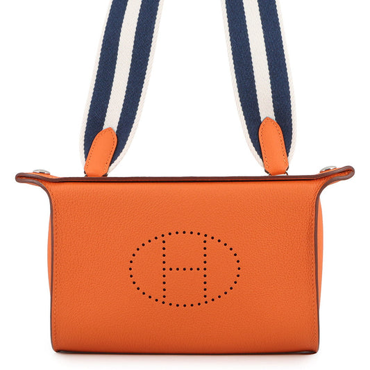 HERMES Videpoches Orange Togo Leather