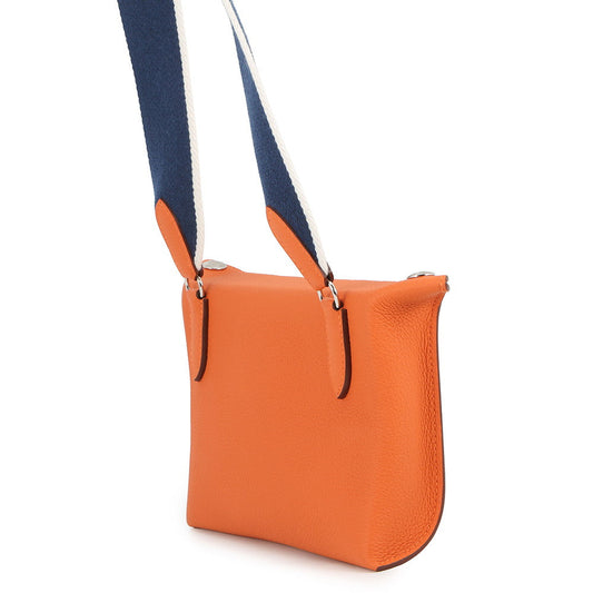 HERMES Videpoches Orange Togo Leather
