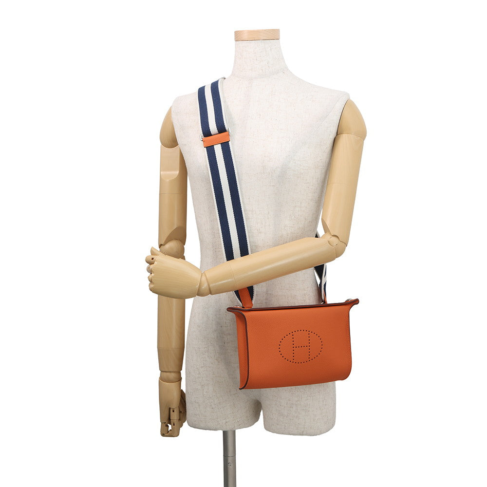 HERMES Videpoches Orange Togo Leather