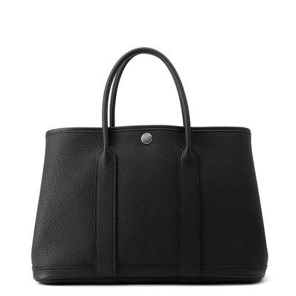 HERMES Garden Party Black Negonda Leather Size TPM