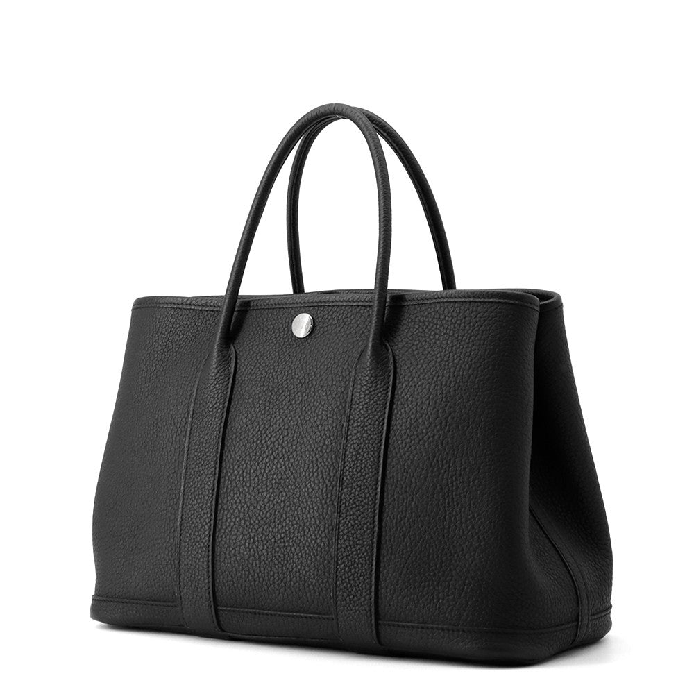 HERMES Garden Party Black Negonda Leather Size TPM