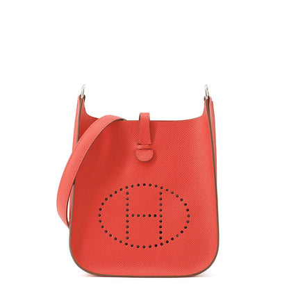 HERMES Evelyne Sellier Rouge Coeur Epsom Size TPM