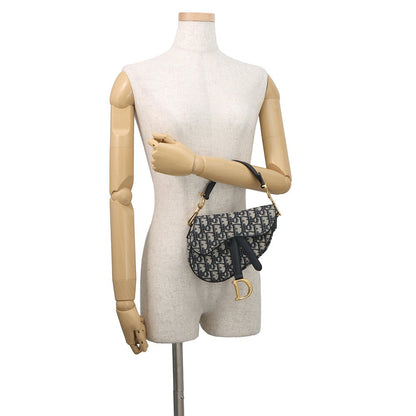 Dior Oblique Saddlebag Navy/BeigeM0456CTZQ Canvas Leather Size Mini