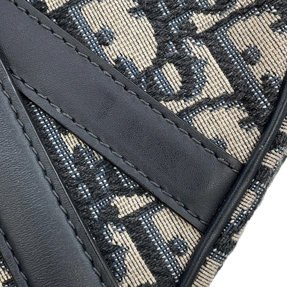 Dior Oblique Saddlebag Navy/BeigeM0456CTZQ Canvas Leather Size Mini