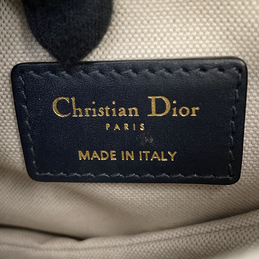 Dior Oblique Saddlebag Navy/BeigeM0456CTZQ Canvas Leather Size Mini