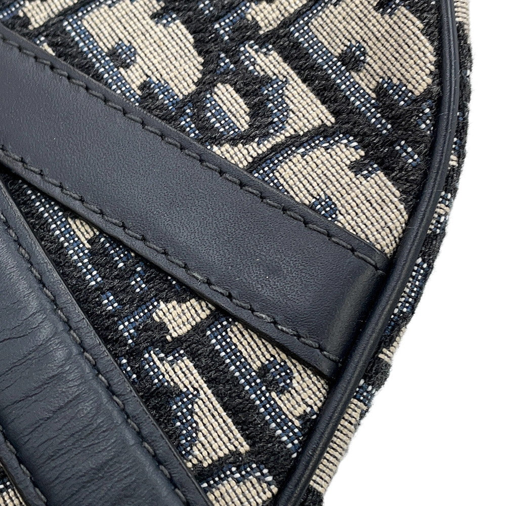 Dior Oblique Saddlebag Navy/BeigeM0456CTZQ_M928 Canvas Size Mini
