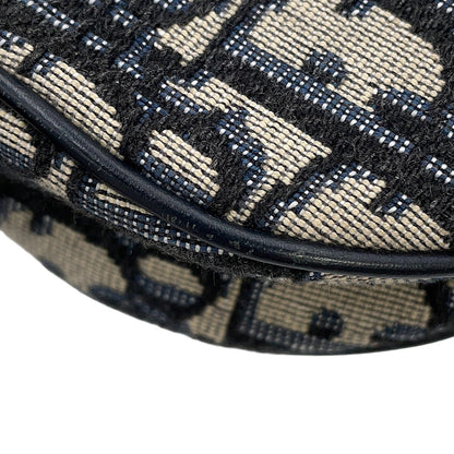 Dior Oblique Saddlebag Navy/BeigeM0456CTZQ_M928 Canvas Size Mini