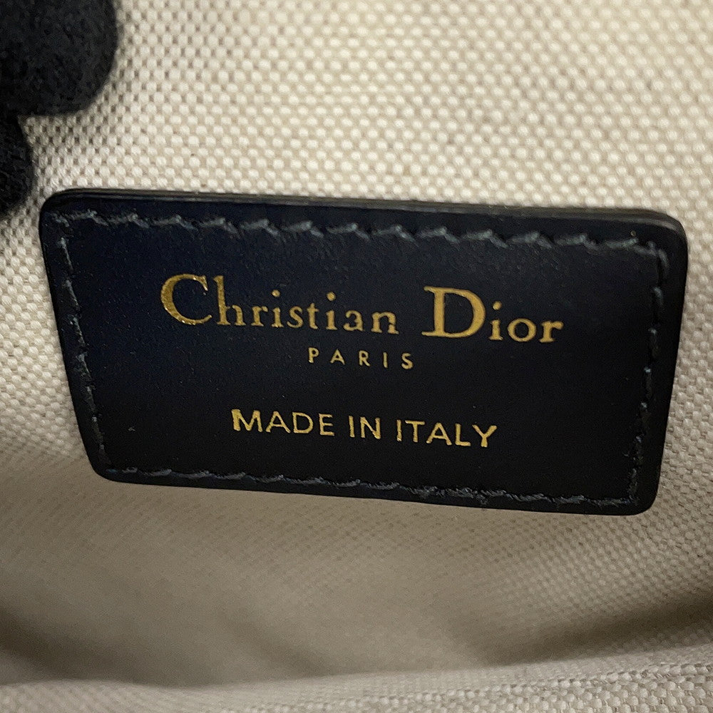 Dior Oblique Saddlebag Navy/BeigeM0456CTZQ_M928 Canvas Size Mini