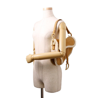 Dior Saddle bag Brown/White Mouton