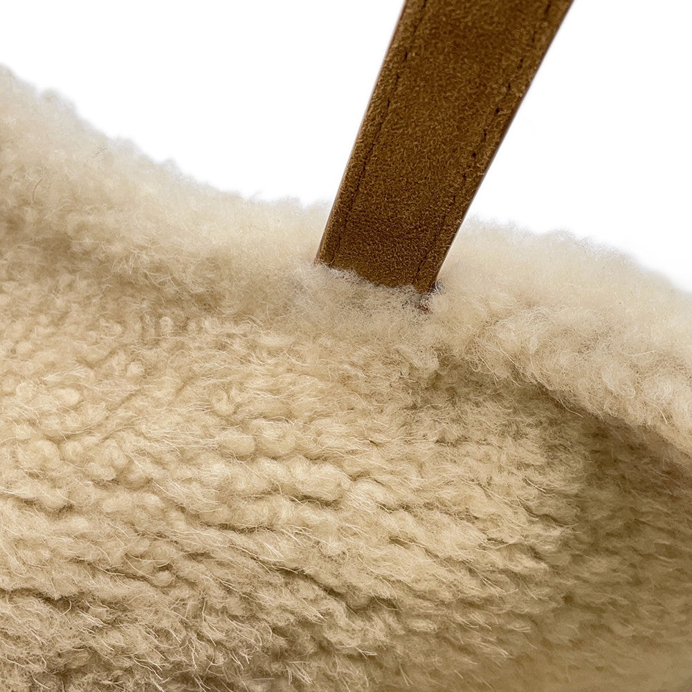 Dior Saddle bag Brown/White Mouton