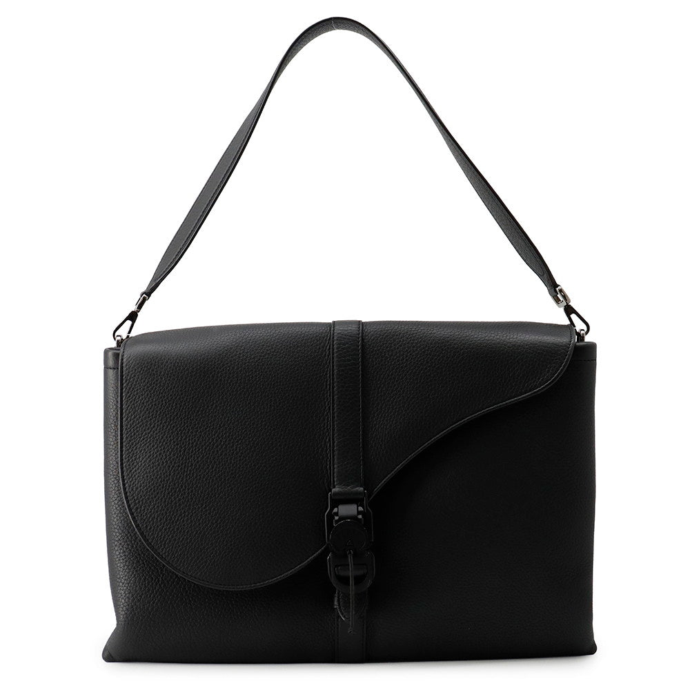 Dior Pillow Saddlebag Black Leather