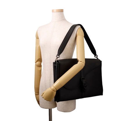 Dior Pillow Saddlebag Black Leather