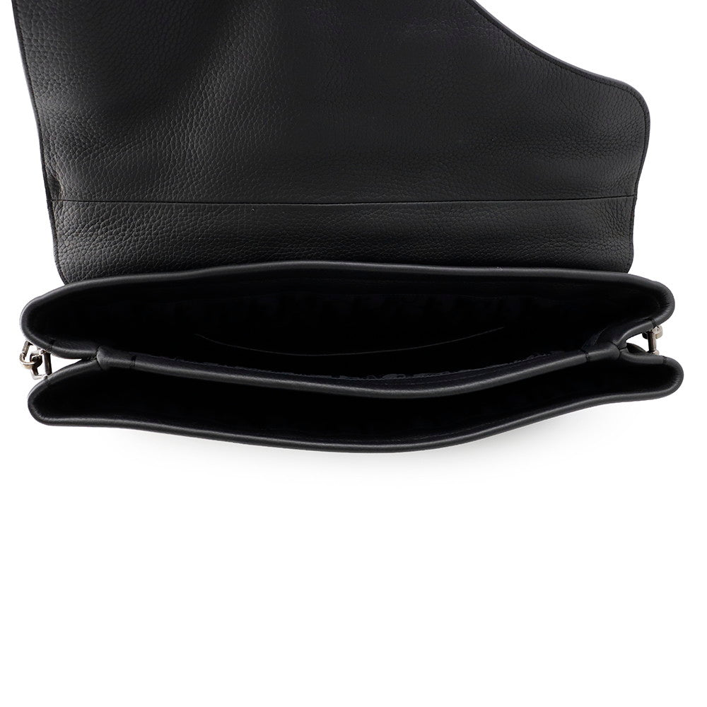 Dior Pillow Saddlebag Black Leather