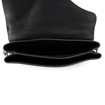 Dior Pillow Saddlebag Black Leather