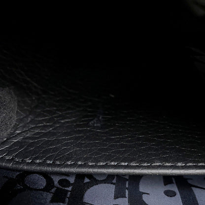 Dior Pillow Saddlebag Black Leather