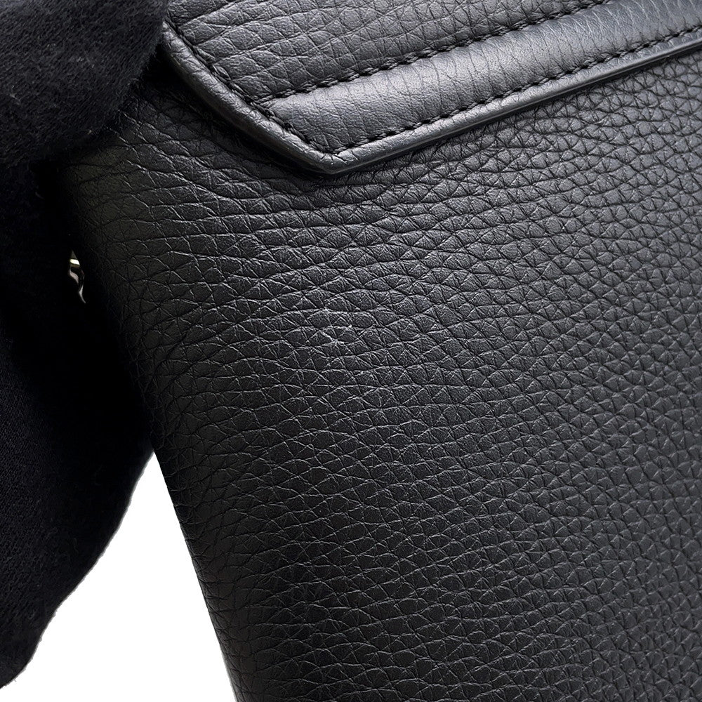 Dior Pillow Saddlebag Black Leather