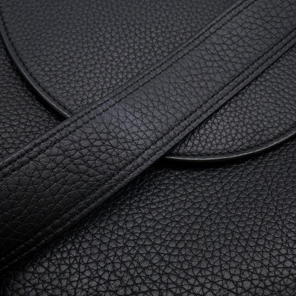 Dior Pillow Saddlebag Black Leather
