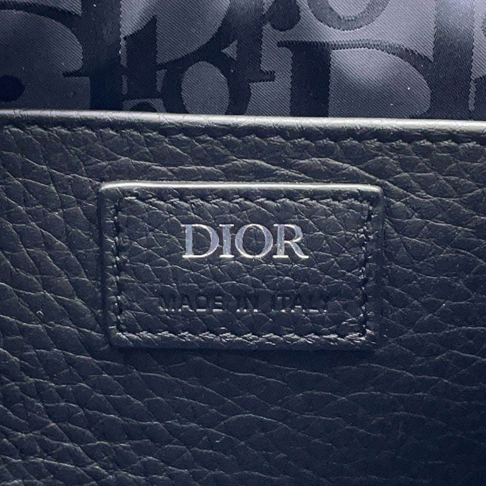 Dior Pillow Saddlebag Black Leather