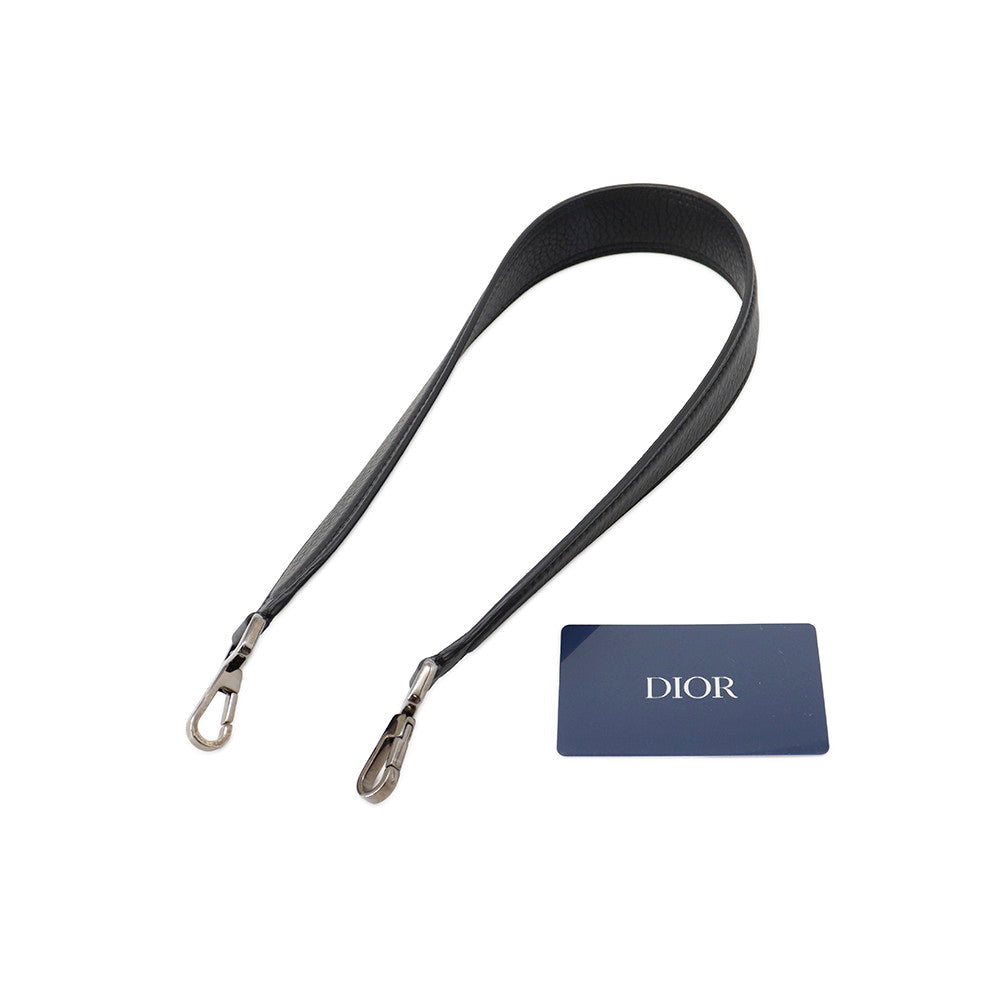 Dior Pillow Saddlebag Black Leather
