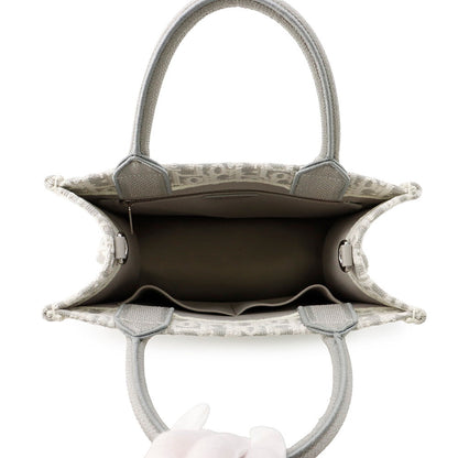 Dior Oblique 2-way Book Tote White/GrayM1404PEHT_M074 Canvas Size Small