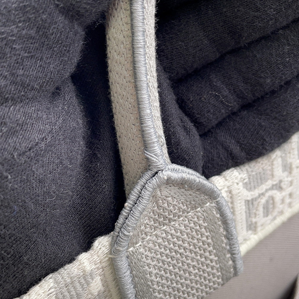 Dior Oblique 2-way Book Tote White/GrayM1404PEHT_M074 Canvas Size Small