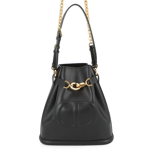 Dior Dior CD Embossed Shoulder Bag BlackM2271UBHA_M900 Calf Leather Size Medium