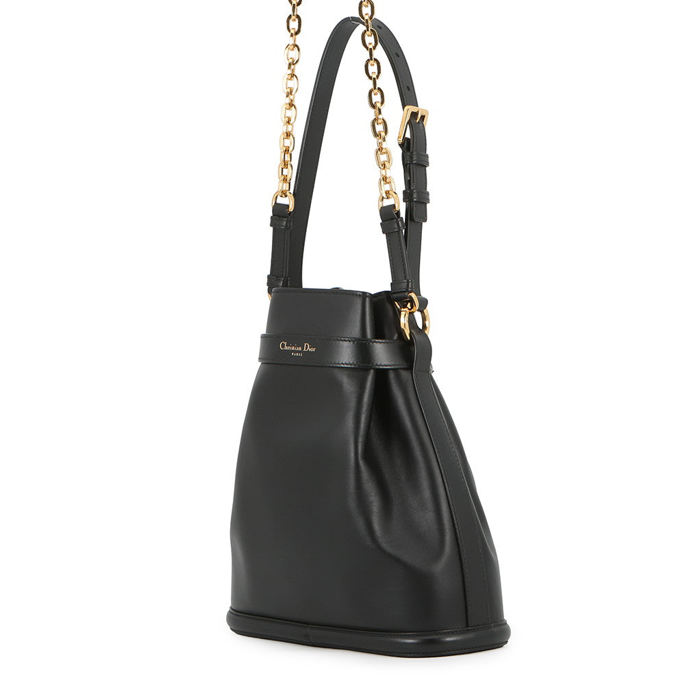 Dior Dior CD Embossed Shoulder Bag BlackM2271UBHA_M900 Calf Leather Size Medium