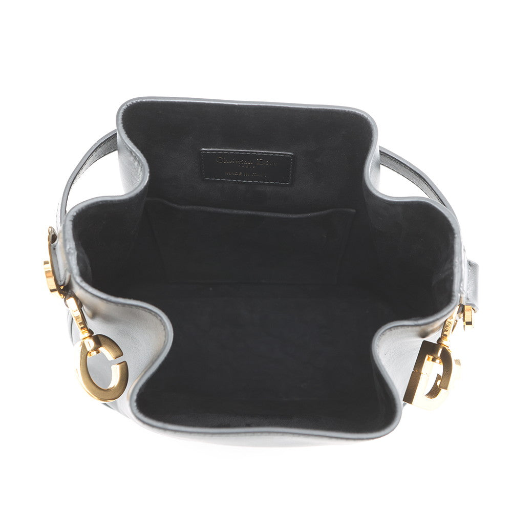 Dior Dior CD Embossed Shoulder Bag BlackM2271UBHA_M900 Calf Leather Size Medium