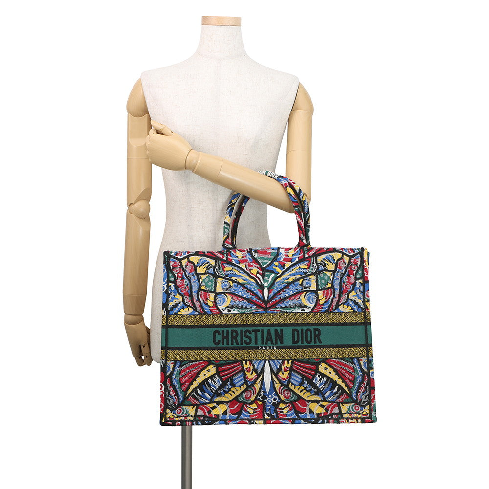 Dior Butterfly Book Tote MulticolorM1286ZTZF_M911 Canvas Size Large