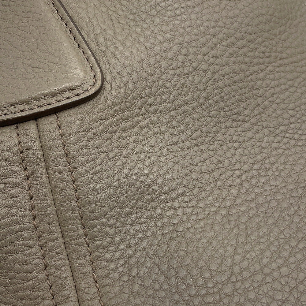 PRADA Vitello Dino Tote Bag Greige1BC534 Leather
