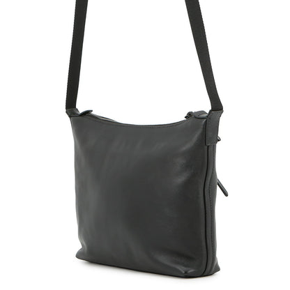 PRADA Logo Shoulder Bag Black/Blue2VH078 Leather
